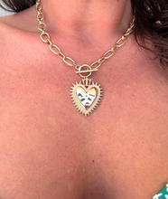 Load image into Gallery viewer, Gold heart necklace
