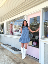 Load image into Gallery viewer, Denim Bow Dress
