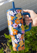 Load image into Gallery viewer, Blue Floral Tumbler
