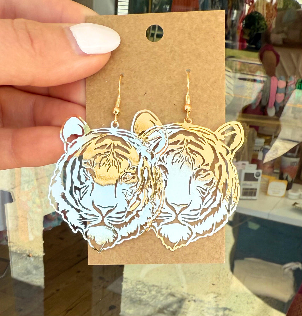 Tiger Gold Earrings