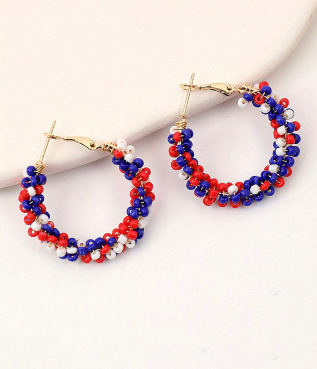 USA Beaded Earrings