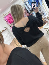 Load image into Gallery viewer, Black Back Bow Detail Top
