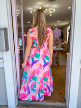 Load image into Gallery viewer, Pink Brush Stroke Dress
