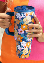 Load image into Gallery viewer, Blue Floral Tumbler
