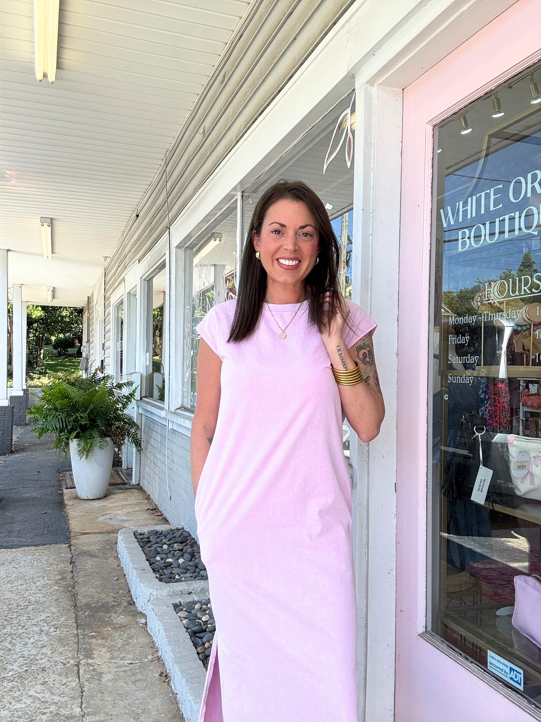 Mineral Washed Dress