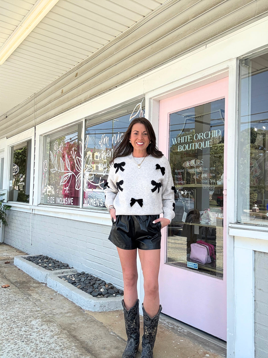 Black Bow Sweater