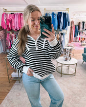 Load image into Gallery viewer, V Neck Zip Up Pullover
