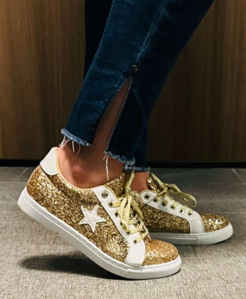 Gold Sparkle Sneaker